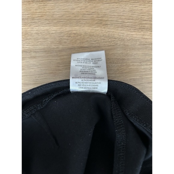 HELMUT LANG Black Rayon Blend Leggings Petite Sz XS Small Style CS1530H - Picture 6 of 6